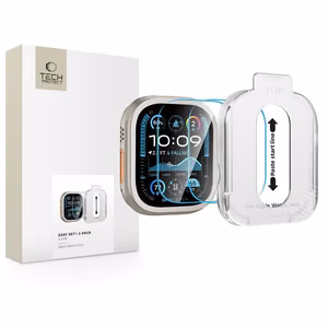 Tech-Protect Easy Set+ Karastatud klaas 2-pack jaoks Apple Watch Ultra 1/2 49mm - Clear