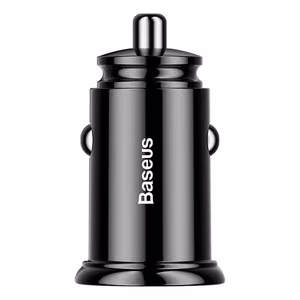 Baseus Circular autolaadija 2x USB QC3.0, 30W, must