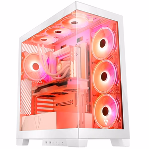 Modecom Volcano SPACE APEX ARGB MIDI Midi Tower valge