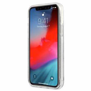 Guess GUHCP12LPCUGL4GTR iPhone 12 Pro Max 6.7" läbipaistev kõva ümbris Glitter 4G Big Logo