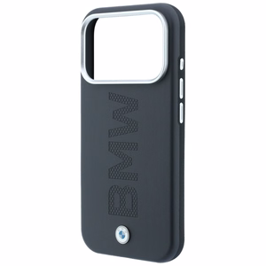 BMW Sign Centered Deboss ümbris seadmele iPhone 18 Pro Max / 17 Pro Max, MagSafe-ühilduv – hall