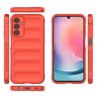 Magic Shield Ümbris jaoks Samsung Galaxy A24 4G flexible armored cover punane