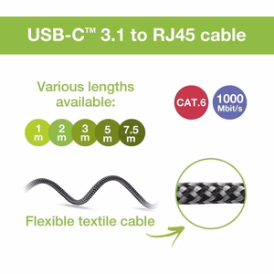 Techly ICOC U3C-RJ45-030 võrgukaabel Hõbedane, Must 3 m Cat6 F/UTP (FTP)