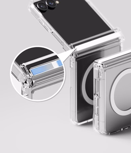 Ringke Fusion Flap Magnetic MagSafe ümbris mudelile Samsung Galaxy Z Flip 8 – läbipaistev