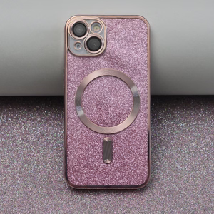 Glitter Chrome Mag ümbris jaoks iPhone 13 6,1" roosa