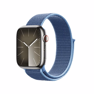 Crong Nylon Sport rihm Apple Watchi 38 / 40 / 41 mm ja 42 mm (Series 10 / 11) mudelitele, ookeanisinine