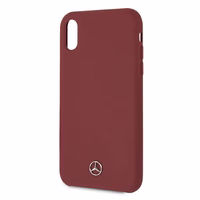 Mercedes Silicone Line iPhone Xr ümbris - punane