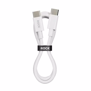 Rock Kaabel P8 Basic Series - Type C to Type C - PD 60W 3A 1 metre valge