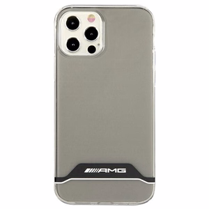 AMG Electroplate must&valge Ümbris jaoks iPhone 12 / 12 Pro - läbipaistev