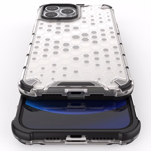 Honeycomb Case броневой чехол с TPU бампером для iPhone 13 Pro Max чёрный