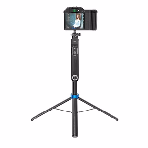 Selfie kepp Hoco statiiv juhtmevaba puldiga K22 must