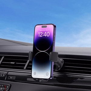 Baseus UltraControl Pro Clamp-on Car Hoidja with Suction Cup/Hook jaoks Air Vent - must