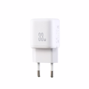 Joyroom JR-TG7 33W USB-A + USB-C seinalaadija 60W USB-C - USB-C 1m kaabliga valge