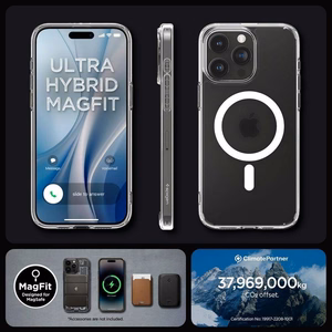 SPIGEN ümbris ULTRA HYBRID MAG compatible with MagSafe jaoks IPHONE 16 Pro frost clear