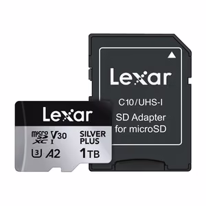 Карта памяти Lexar High-Performance Silver Plus microSDXC 1 ТБ + адаптер