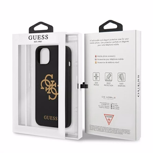 Guess GUHCP13SLS4GGBK iPhone 13 mini 5.4" must/must kõva korpus Silikoon 4G logo