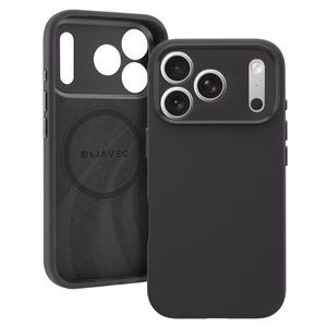 Liavec Silk Shield чехол с металлической рамкой камеры для Iphone 17 Pro Max черный