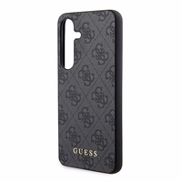 Guess 4G Metal kuldne Logo ümbris jaoks Samsung Galaxy S24 - must