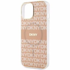 DKNY IML Mono & Stripe MagSafe ümbris jaoks iPhone 15 / 14 / 13 - roosa