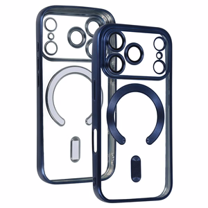 metallik MagSafe Ümbris jaoks Iphone 17 Pro Max sinine