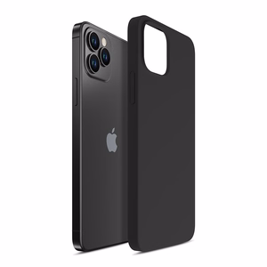 3mk Silicone Ümbris jaoks iPhone 12 Pro Max - must