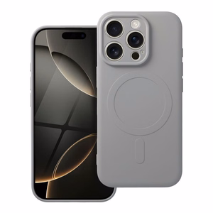 SILICONE MAG ÜMBRIS compatible with MagSafe jaoks IPHONE 16 Pro titanium