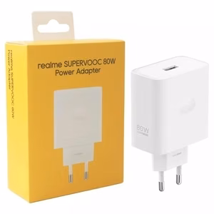Laadija Realme SuperVOOC 80W USB-A valge