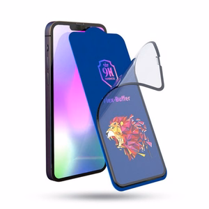 Bestsuit Flex-Buffer Hybrid Glass 5D с антибактериальным покрытием Biomaster для Apple iPhone 12 mini ЧЁРНЫЙ