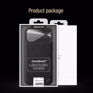 Nillkin CamShield S Leather Ümbris jaoks Iphone 14 Pro must