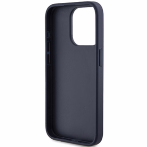 Guess 4G Triangle Metal Logo ümbris jaoks iPhone 15 Pro - sinine