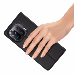 DUX DUCIS Skin Pro raamaturiiuli tüüpi ümbris Xiaomi Mi 11 Pro jaoks must