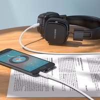 Borofone Kaabel AUX BL21 Lemon - jack 3,5mm to jack 3,5mm - 1 metre valge