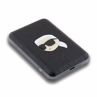 Karl Lagerfeld Powerbank induktiivne KLPB5FPGKSKIHK 16W 5000mAh must/must Karl Head Pin MagSafe
