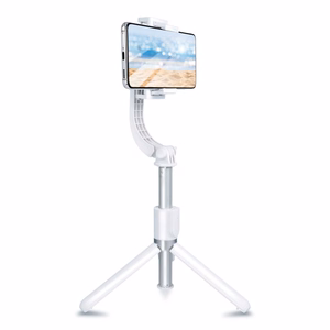 Selfie stick with Juhtmevaba remote control tripod with stabilizer GIMBAL SSTR-L08 valge