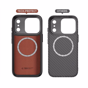 Tech-Protect Kevlar Aramid MagSafe ümbris jaoks iPhone 17 Pro - must