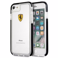 Ferrari Hardcase FEGLHCP7BK iPhone 7/8 SE 2020 / SE 2022 Shockproof läbipaistev must