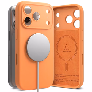 Ringke Silicone Magnetic MagSafe Ümbris jaoks iPhone 17 Pro - Oranž