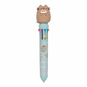 Pusheen Foodie Collection 10 värviga nupuga pastapliiats 3D-figuuriga