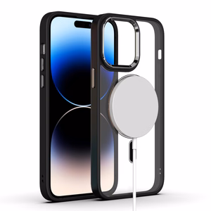 Tel Protect Magnetic Clear Ümbris jaoks Iphone 15 Pro Titanium