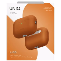 Uniq Lino Silicone Ümbris jaoks AirPods Pro 3 - oranž