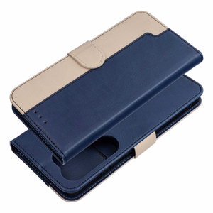 Klappümbris Xiaomi Redmi A7 PRO Split Book, tumesinine ja kreemikas