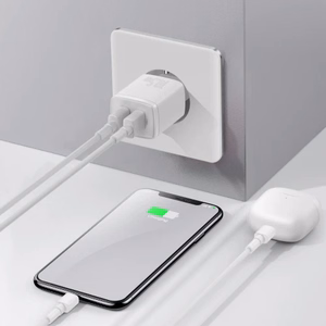 Laadija Baseus Compact valge 10.5W (2xUSB)