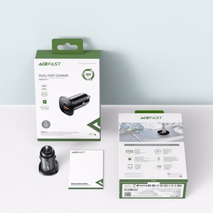 Car Laadija Acefast B1 Mini 38W USB-C+USB-A must