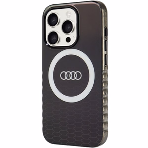 Audi IML Big Logo MagSafe ümbris jaoks iPhone 15 Pro - must