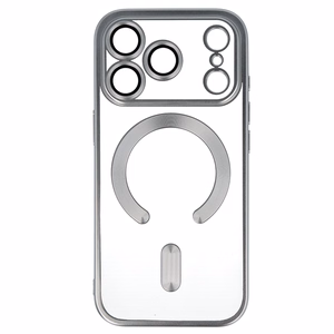 metallik MagSafe Ümbris jaoks Iphone 17 Pro Max hõbedane