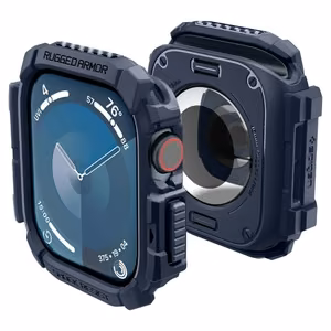 Spigen Rugged Armor Ümbris jaoks Apple Watch 10 46mm - tumesinine