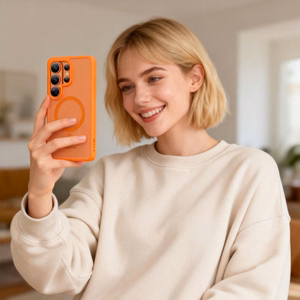 Tech-Protect Magmat MagSafe Ümbris for Samsung Galaxy S26 Ultra - oranž Matt