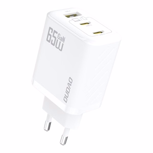 Dudao A29 65W GaN Wall Laadija 2 x USB-C + 1 x USB-A - valge