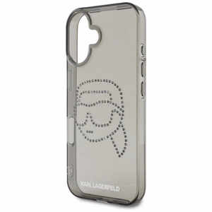KARL LAGERFELD ümbris jaoks IPHONE 16 Pro KLHCP16LHKHDCELK (IML Rhinestones S K Head) must