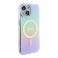 Guess GUHMP15SHITSQ iPhone 15 6.1" turquoise/turquoise hardcase IML Iridescent MagSafe